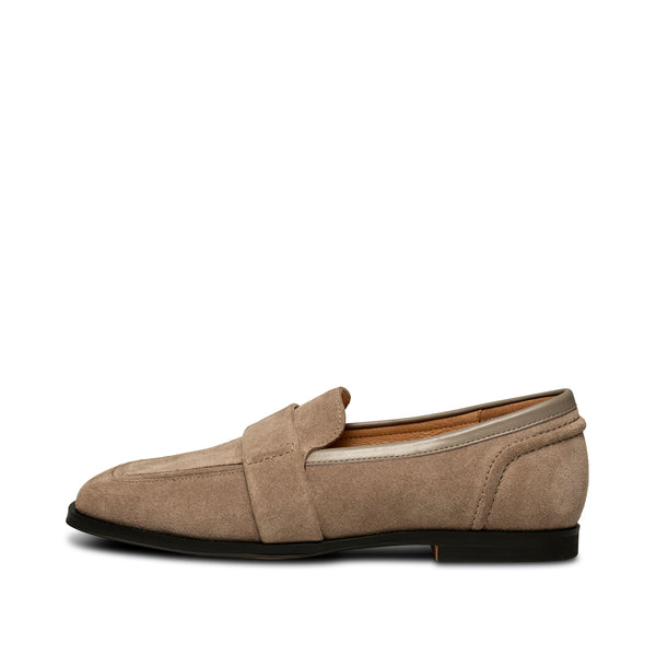 STB-ERIKA SADDLE LOAFER SUEDE - Taupe