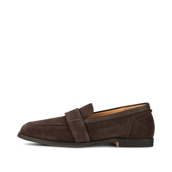 STB-ERIKA SADDLE LOAFER SUEDE - Chocolate