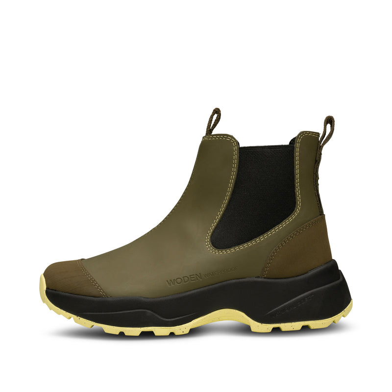 Siri Waterproof - Dark Olive/Pale Lime